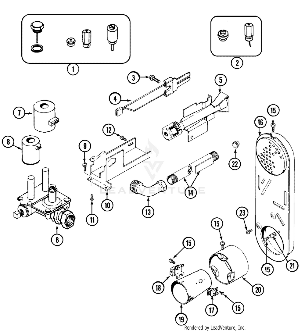 Whirlpool 279834 Dryer Solenoid Coil Kit Replacement - Image 1