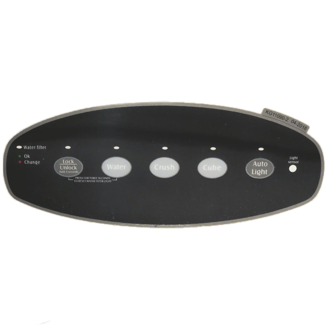 Whirlpool 67004151 Refrigerator Dispenser Control Overlay Replacement