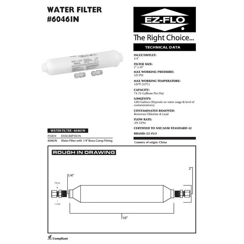 WATER FILTER IN-LINE - Thumbnail 2