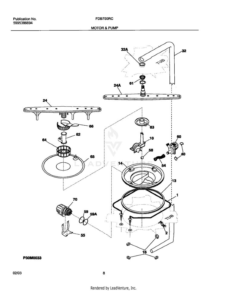 Frigidaire 09 - MOTOR & PUMP 140281806020 - Image 1
