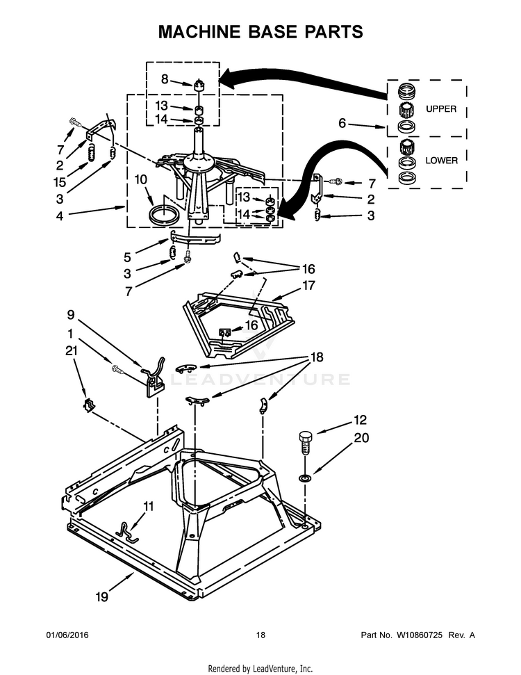 MAY 10 - MACHINE BASE PARTS 285203