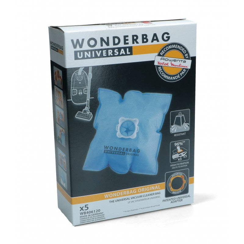 SET 5 BAGS ORIGINAL VACUUM CLEANER ROWENTA WB406120 - Image 1