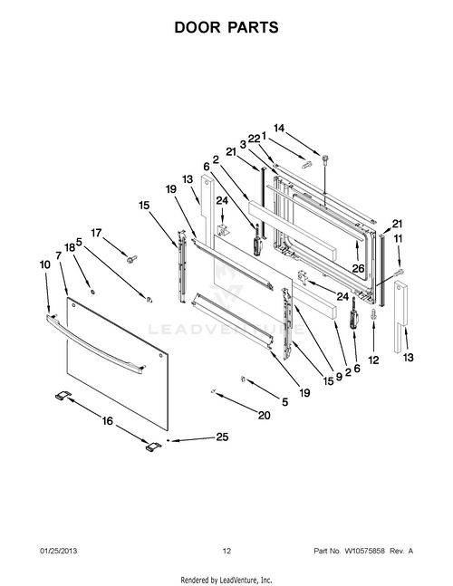MayTag HNDLE-DOOR WP98004943